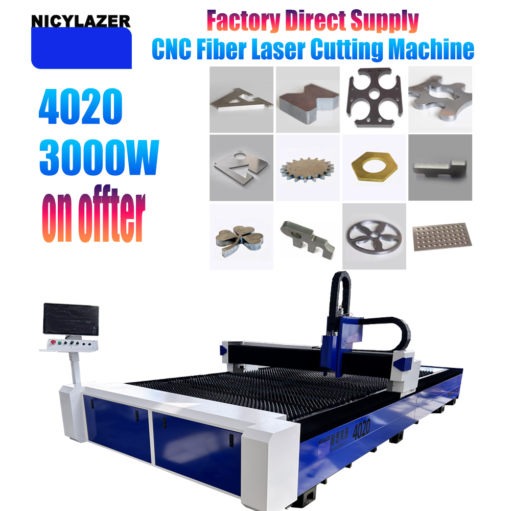 Industrial Laser Metal Cutting Machine - NICYLAZER CNC 3000W 4020 Machine de